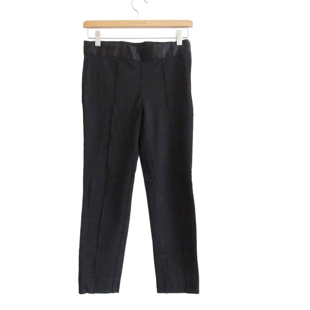 Everlane Black Side Zip Pants 2 Straight Leg Classic Office Career Mid Rise